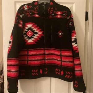 Lauren Ralph Lauren Southwestern Aztec
Sherpa Full Zip Jacket Size XXL